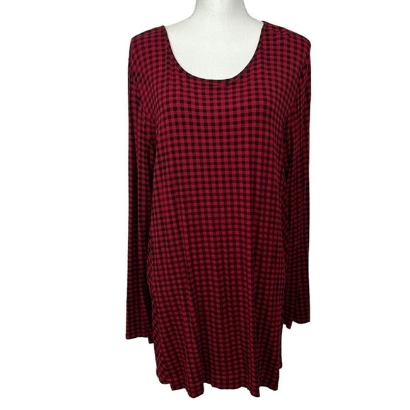 J. Jill Wearever Collection Women’s Pullover Tunic Top Sz XL Multi Colors LS - Picture 1 of 12